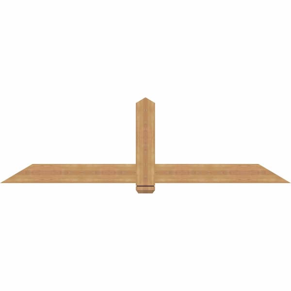 Ekena Millwork Eugene Smooth Timber Gable Bracket, Western Red Cedar, 84"W x 24"H x 1 1/2"D x 5 1/2"F, 7/12 Pitch GBW084X24X0206EUG00SWR - main